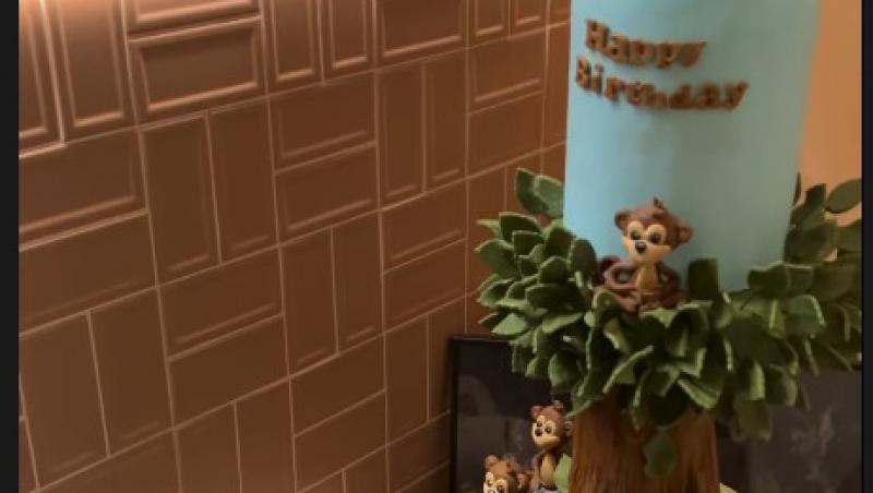 Radu, fiul Ancăi Dinicu, a împlinit un an. Ce obiecte surprinzătoare a ales de pe tăviță la tăierea moțului