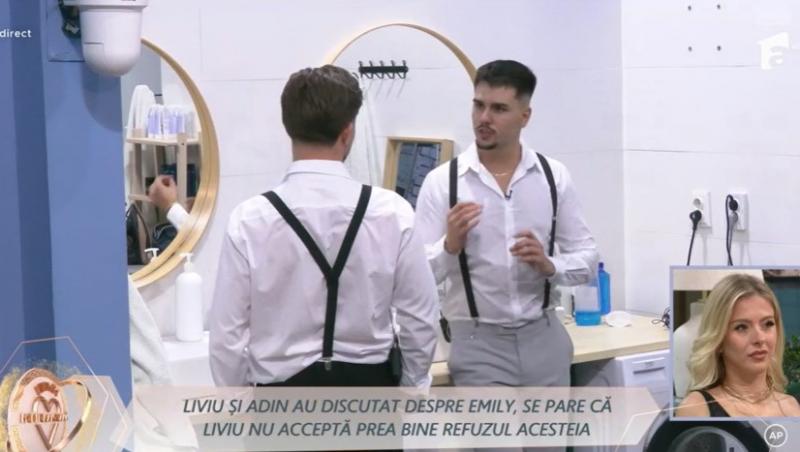 Mireasa, sezon 12. Liviu și Adin, atac dur la adresa lui Emily. De la ce a pornit totul. Cum a reacționat fata în live