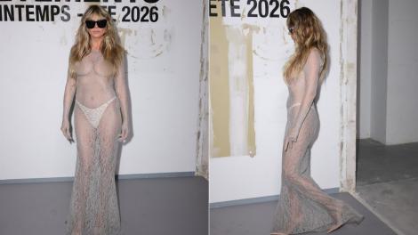 Heidi Klum, rochia transparentă cu care a eclipsat pe toată lumea pe covorul roșu. Cum arată ținuta ei surprinzătoare