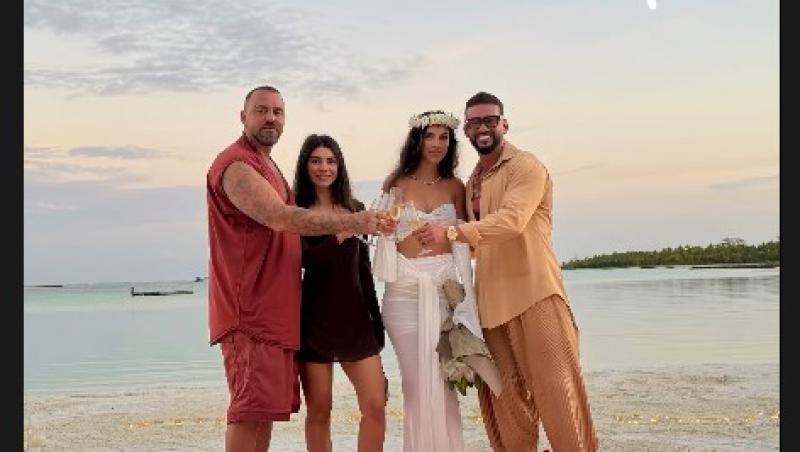 El în costum, ea rochie albă: „Da”. Dorian Popa este de acum un bărbat căsătorit: „Madam Popa” Imagini cât o mie de cuvinte