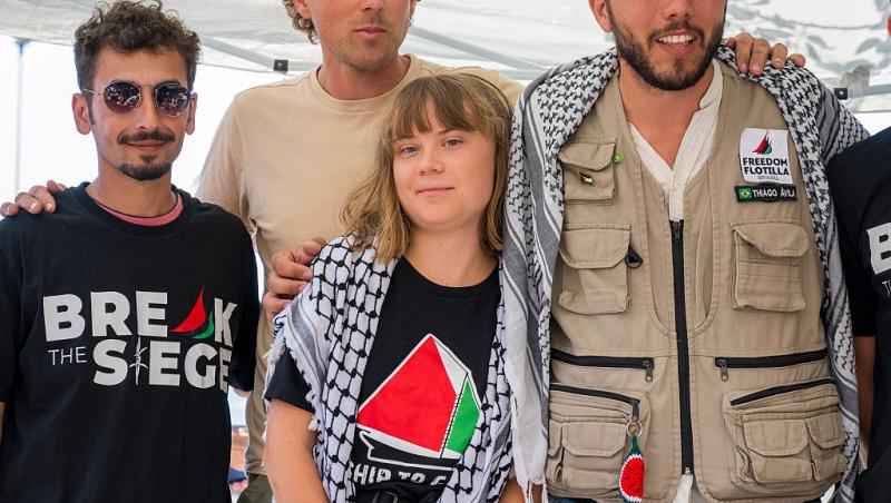 Greta Thunberg a ajuns în Grecia, după ce a fost reținută de foțele israeliene. Ce mesaj a transmis