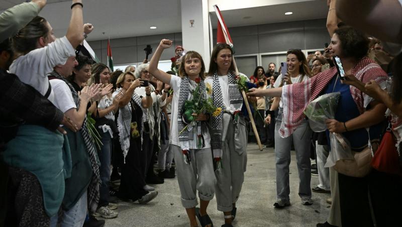 Greta Thunberg a ajuns în Grecia, după ce a fost reținută de foțele israeliene. Ce mesaj a transmis