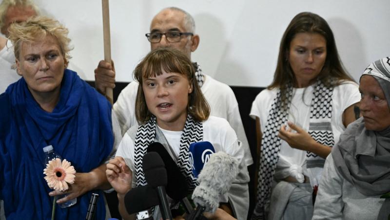 Greta Thunberg a ajuns în Grecia, după ce a fost reținută de foțele israeliene. Ce mesaj a transmis