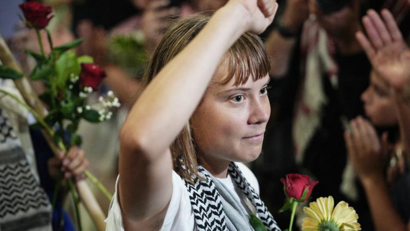 Greta Thunberg a ajuns în Grecia, după ce a fost reținută de foțele israeliene. Ce mesaj a transmis