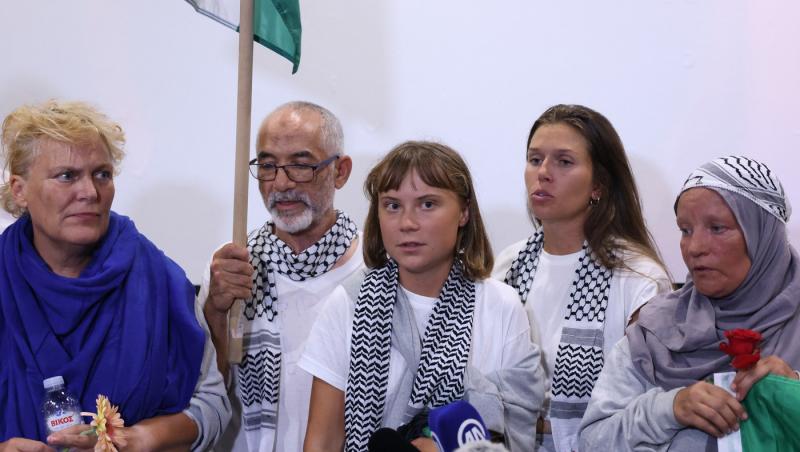 Greta Thunberg a ajuns în Grecia, după ce a fost reținută de foțele israeliene. Ce mesaj a transmis