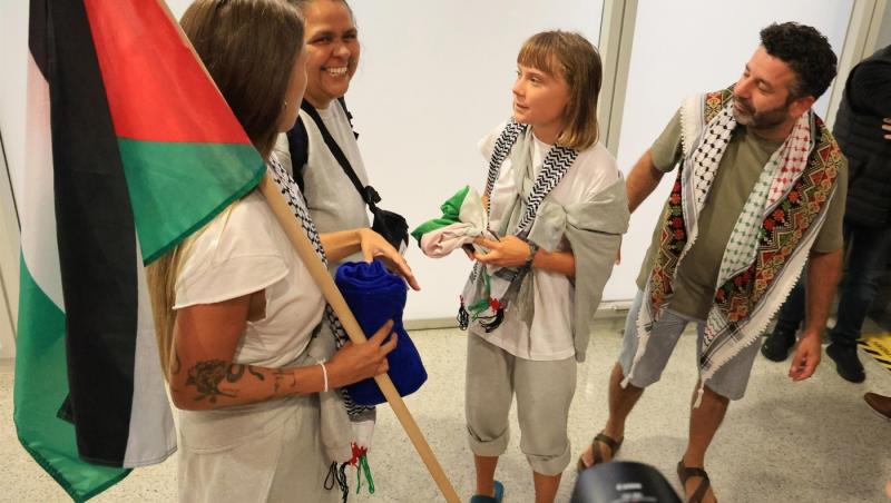 Greta Thunberg a ajuns în Grecia, după ce a fost reținută de foțele israeliene. Ce mesaj a transmis