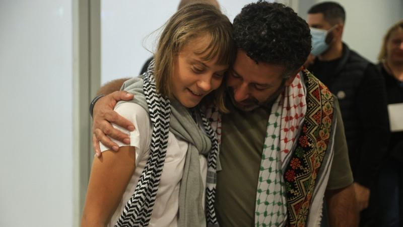 Greta Thunberg a ajuns în Grecia, după ce a fost reținută de foțele israeliene. Ce mesaj a transmis