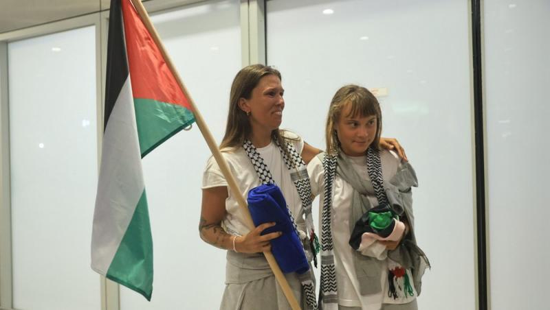 Greta Thunberg a ajuns în Grecia, după ce a fost reținută de foțele israeliene. Ce mesaj a transmis