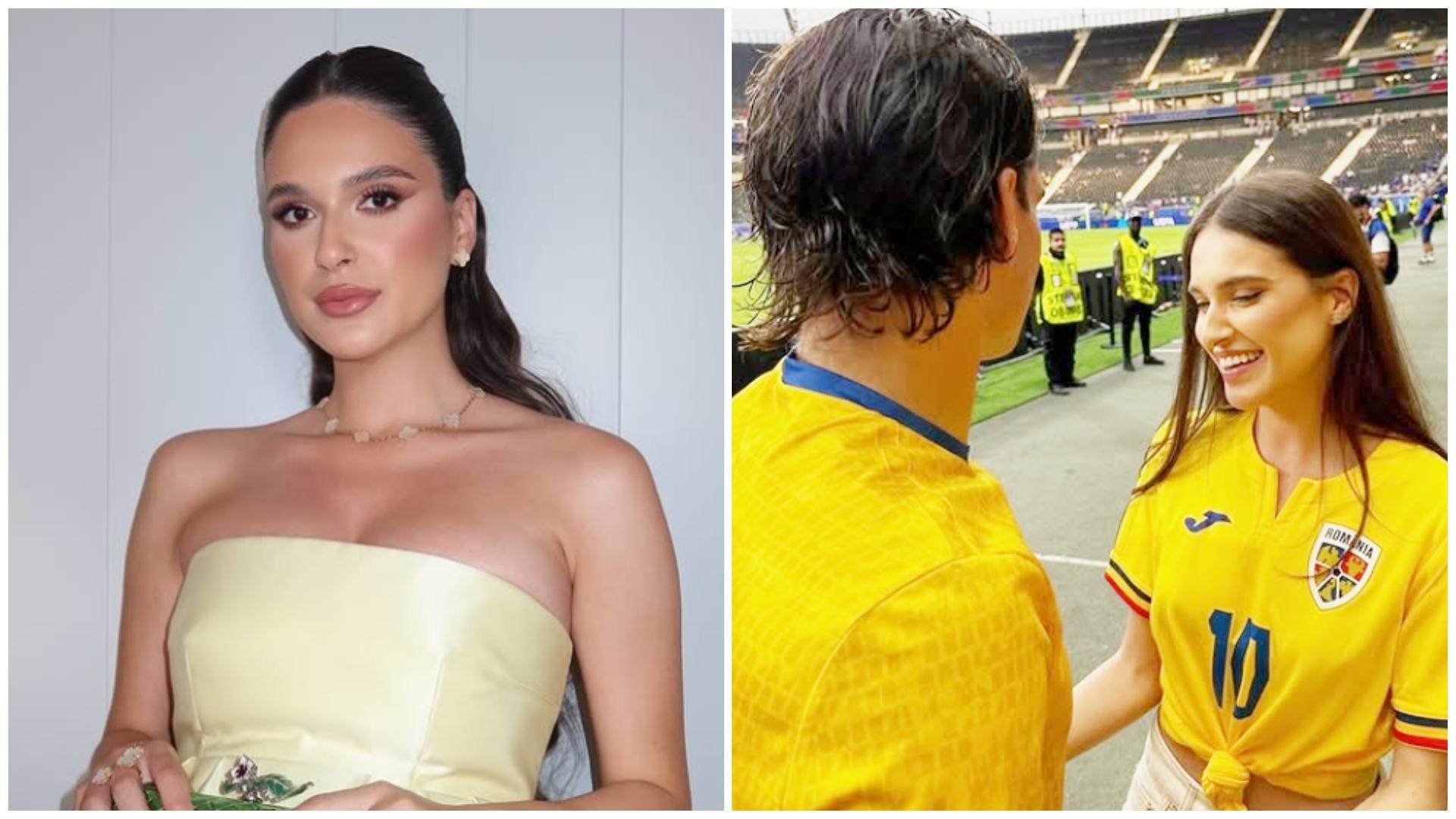 Elena Hagi a făcut furori pe internet cu o rochie prețioasă. Cum s-a pozat soția lui Ianis Hagi