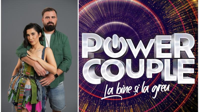 colaj foto cu adda si catalin rizea si sigla power couple romania sezonul 3
