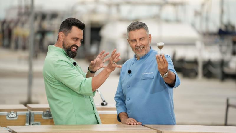 Gabi Tamaș, reacție spontană după ce a gustat burgerul făcut de Chef Orlando Zaharia. Ce provocare a primit fotbalistul: „Gata!”