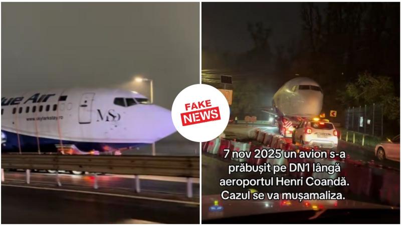 Avionul transportat de la Otopeni la Brașov
