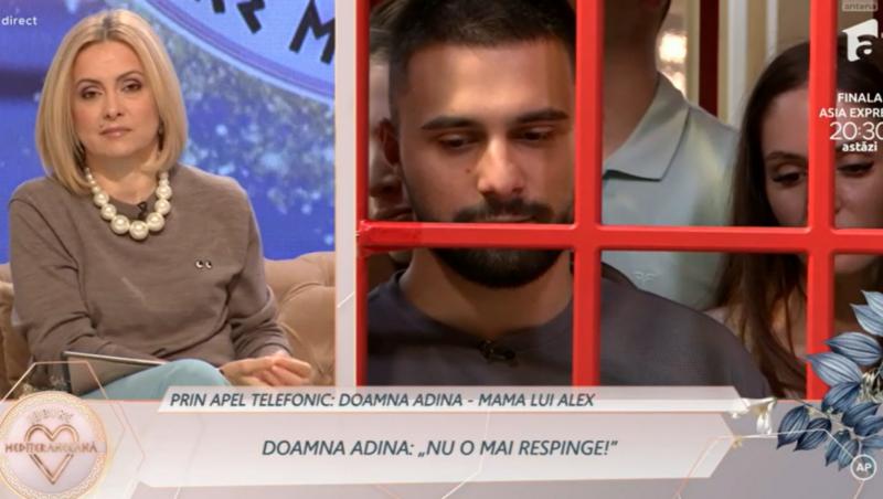 Mireasa, sezon 12. Mama lui Alex a intervenit în direct cu un mesaj clar pentru bunica Virginia