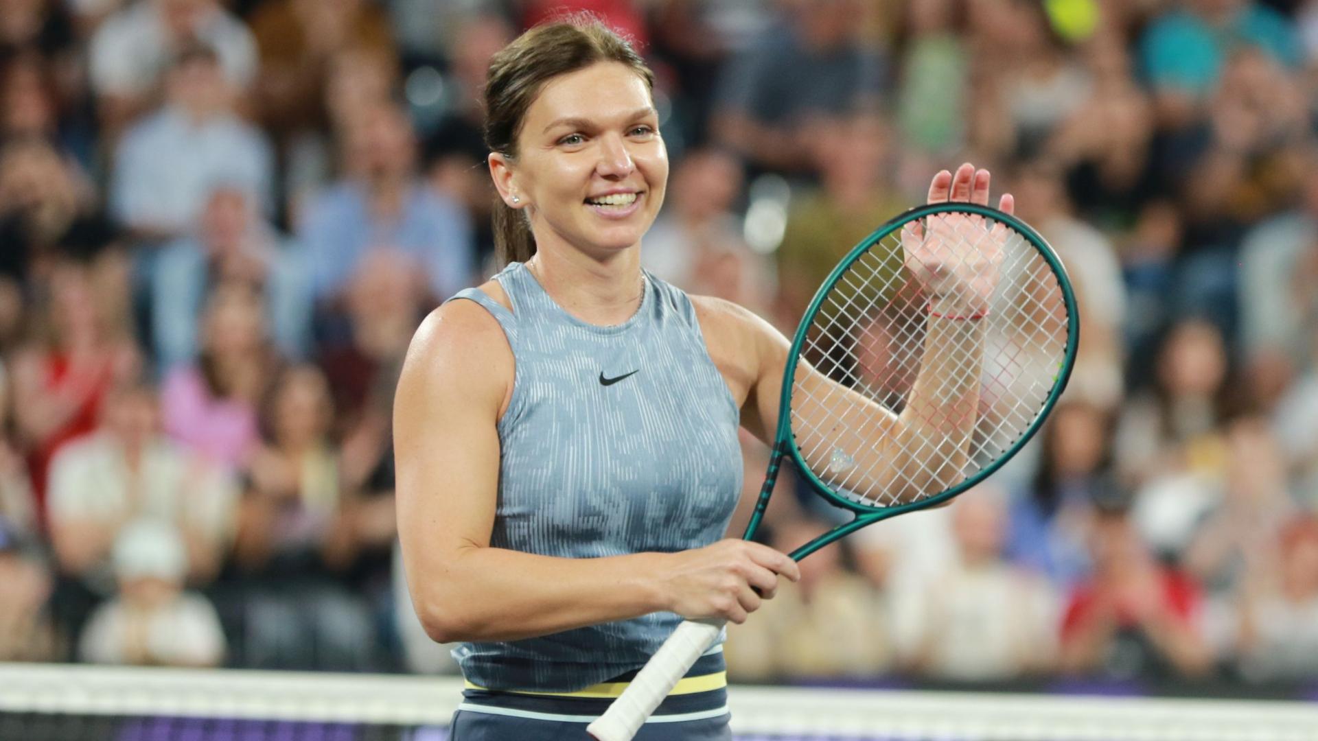 Simona Halep în cadrul ediției 2024 a Sports Festival desfășurat la BT Arena din Cluj-Napoca,