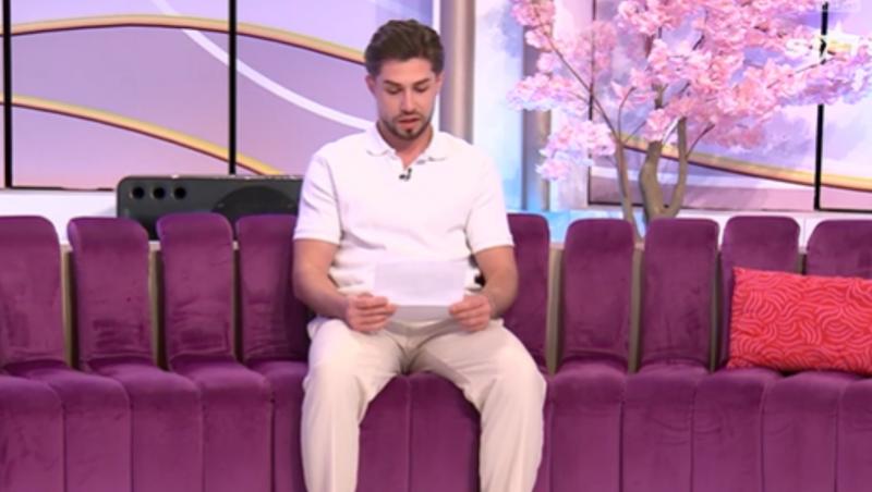 Mireasa, sezon 12. Liviu a citit în direct o scrisoare în care a fost aspru criticat. Ce i-au spus susținătorii despre Emily