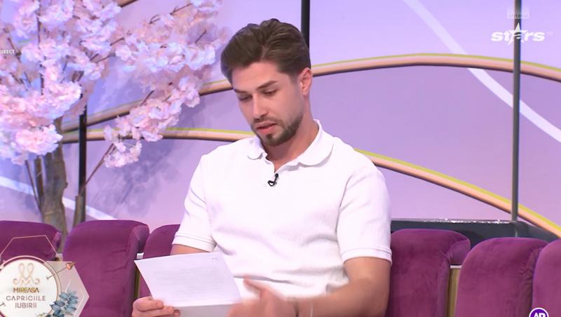 Mireasa, sezon 12. Liviu a citit în direct o scrisoare în care a fost aspru criticat. Ce i-au spus susținătorii despre Emily