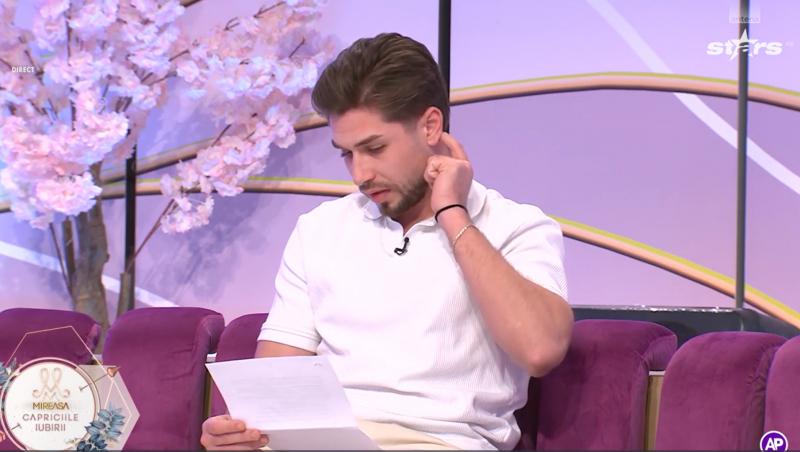 Mireasa, sezon 12. Liviu a citit în direct o scrisoare în care a fost aspru criticat. Ce i-au spus susținătorii despre Emily