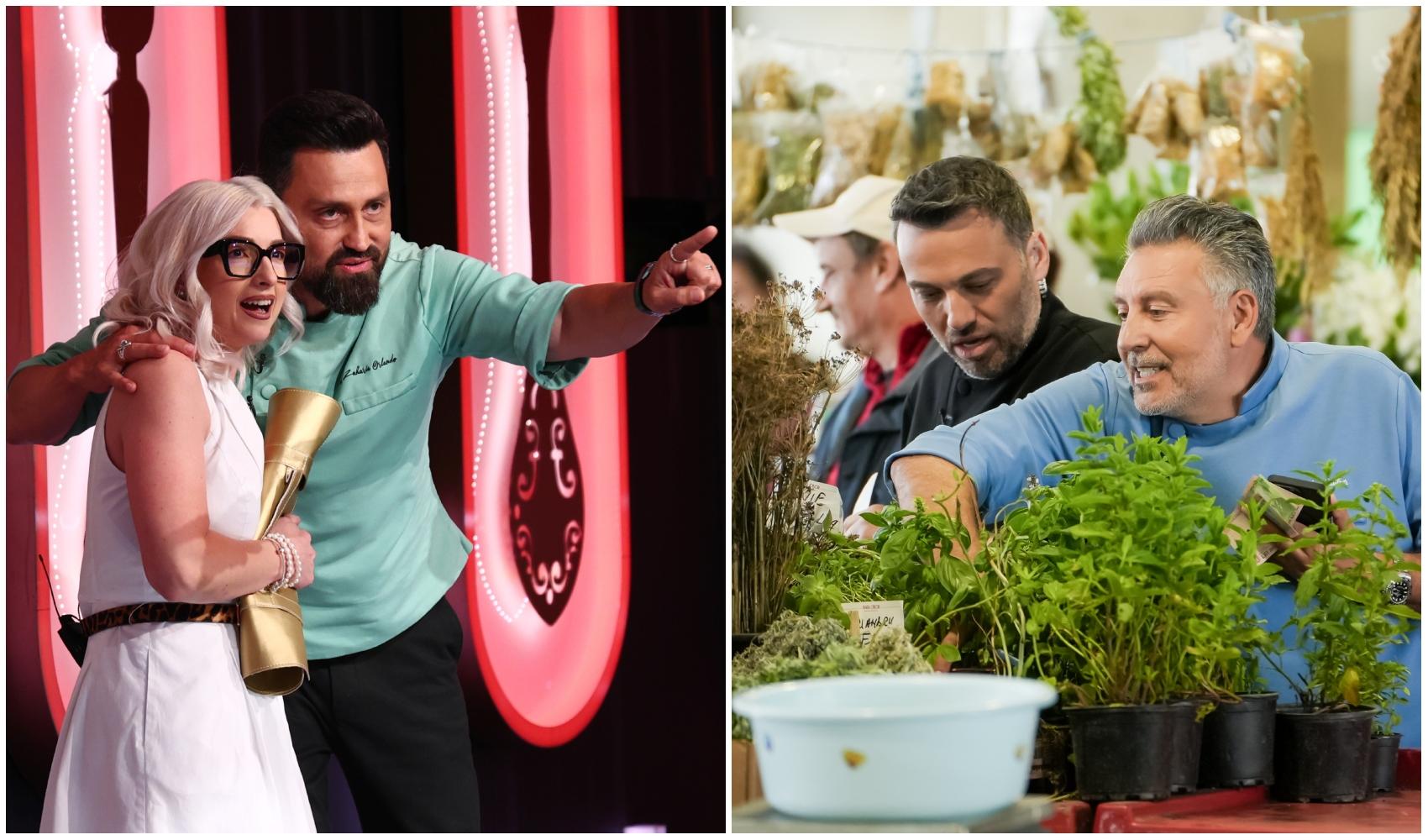 colaj foto cu orlando zaharia si arsenica cocean si poza cu stefan popescu si alexandru sautner la chefi la cutite sezonul 16