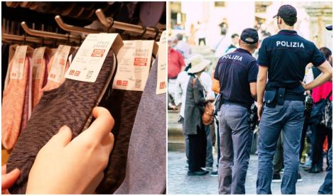Ce pedeapsă a primit un român care a furat două perechi de șosete în Italia! Ce s-a întâmplat