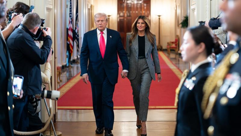 Melania Trump și Georgina Rodriguez s-au întrecut în eleganță la cina oficială de la Casa Albă. Cum arată ținutele lor