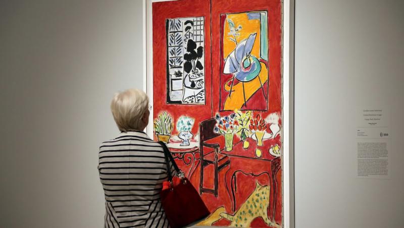 Faimoasa lucrare „La Blouse Roumaine” de Henri Matisse, la București.De la ce distanță se poate privi:„Iconică pentru modernitate”