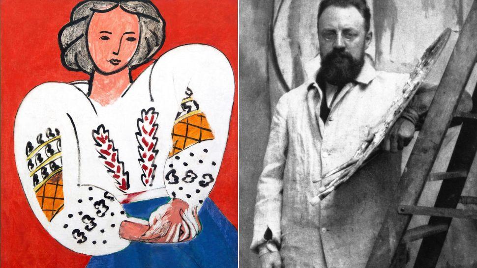colaj tabloul „La Blouse Roumaine” și Henri Matisse