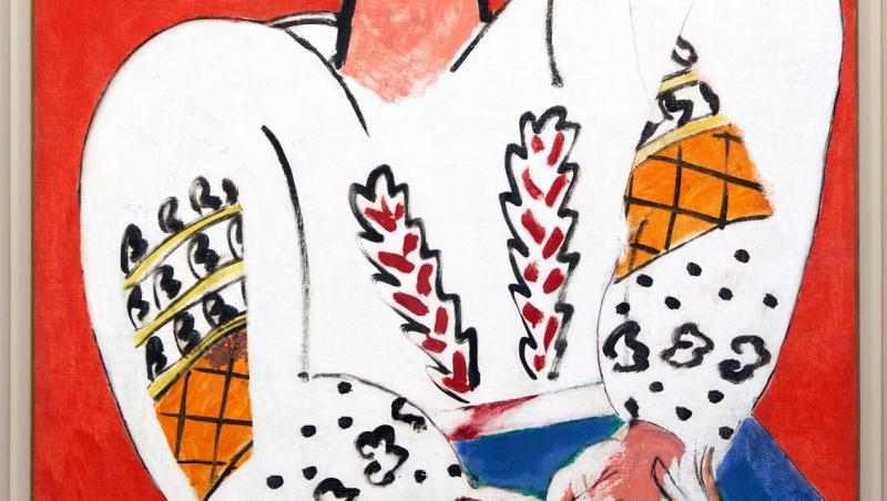 Faimoasa lucrare „La Blouse Roumaine” de Henri Matisse, la București.De la ce distanță se poate privi:„Iconică pentru modernitate”