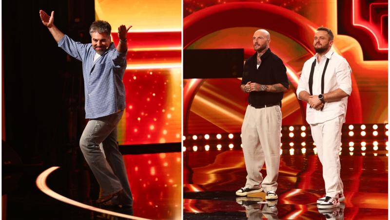 colaj foto cu maurice munteanu si nelu cortea si catalin bordea, la the ticket