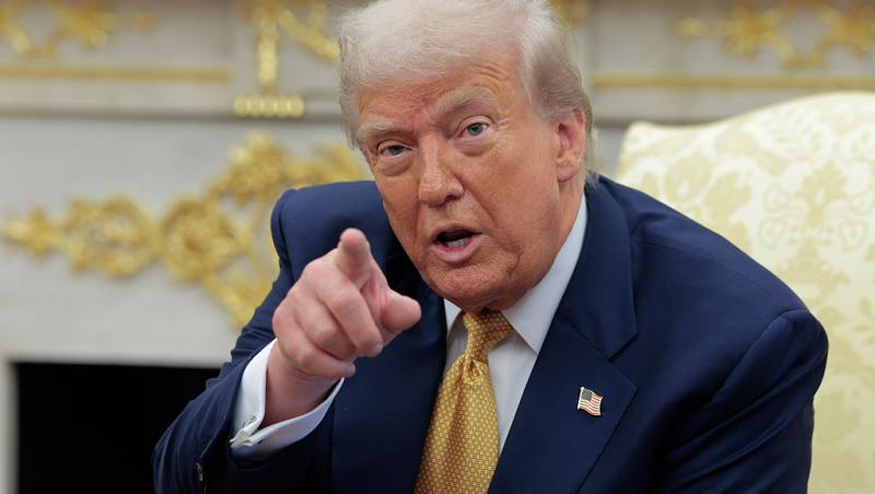 Donald Trump a fost scos din sărite de întrebările unei jurnaliste. Ce a putut să-i spună: „Liniște...”