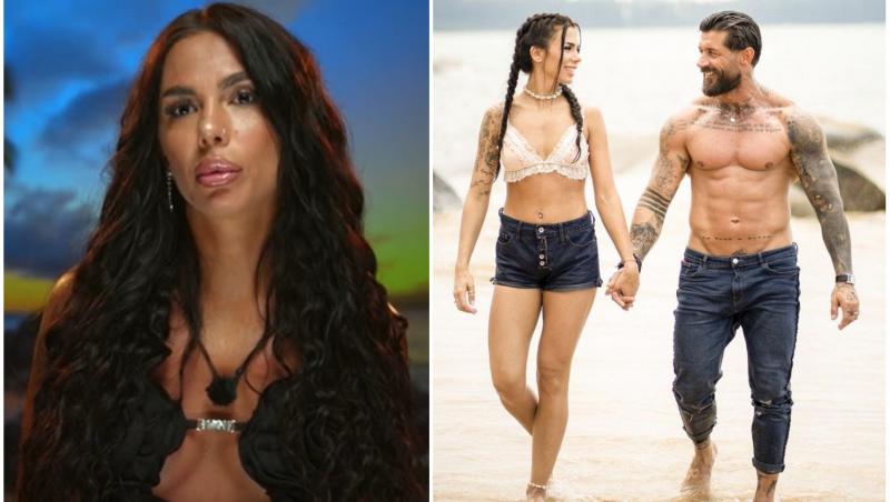 colaj foto cu cristina rotaru si ea alaturi de andrei rotaru la insula iubibrii