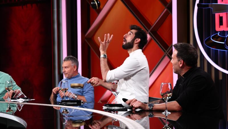 Chefi la cuțite, 25 noiembrie 2025. Prima bombă cu mai multe amulete a ajuns la unul dintre chefi. Tania Budi a decis cine o ia