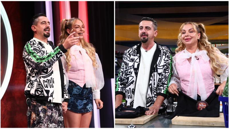 Eliza și Cosmin Natanticu &icirc;n platoul Chefi la cuțite