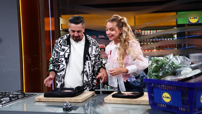 Chefi la cuțite, 25 noiembrie 2025. Eliza și Cosmin Natanticu, prima surpriză a serii. Ce au preparat și câte cuțite au primit