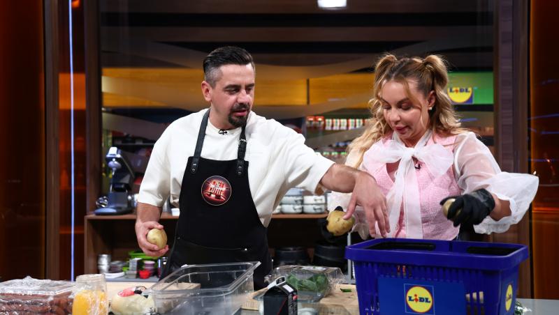 Chefi la cuțite, 25 noiembrie 2025. Eliza și Cosmin Natanticu, prima surpriză a serii. Ce au preparat și câte cuțite au primit