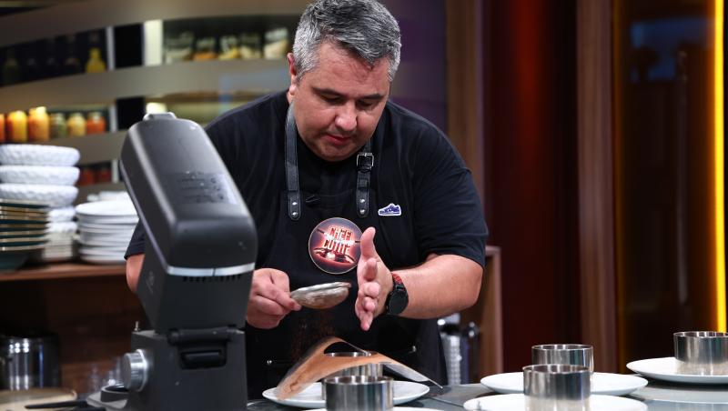 Chefi la cuțite, 25 noiembrie 2025. Eliza și Cosmin Natanticu, prima surpriză a serii. Ce au preparat și câte cuțite au primit