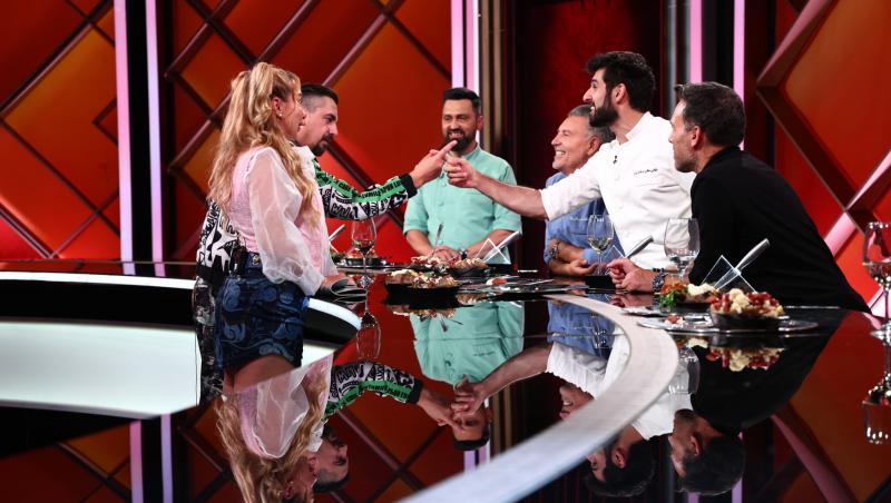 Chefi la cuțite, 25 noiembrie 2025. Eliza și Cosmin Natanticu, prima surpriză a serii. Ce au preparat și câte cuțite au primit
