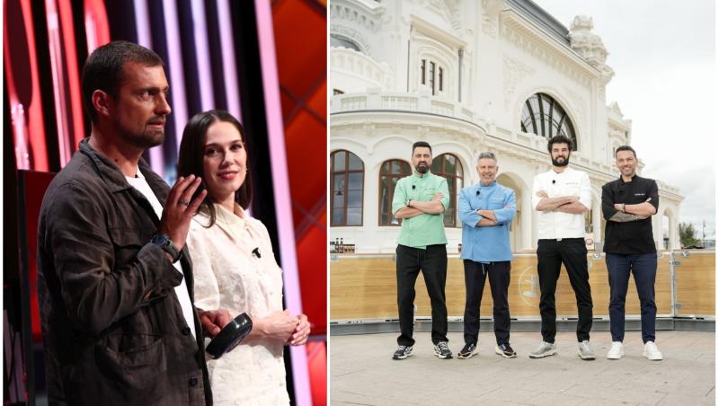 colaj foto cu irina fodor si gabi tamas si poza cu cei patru chefi la cazinoul din constanta