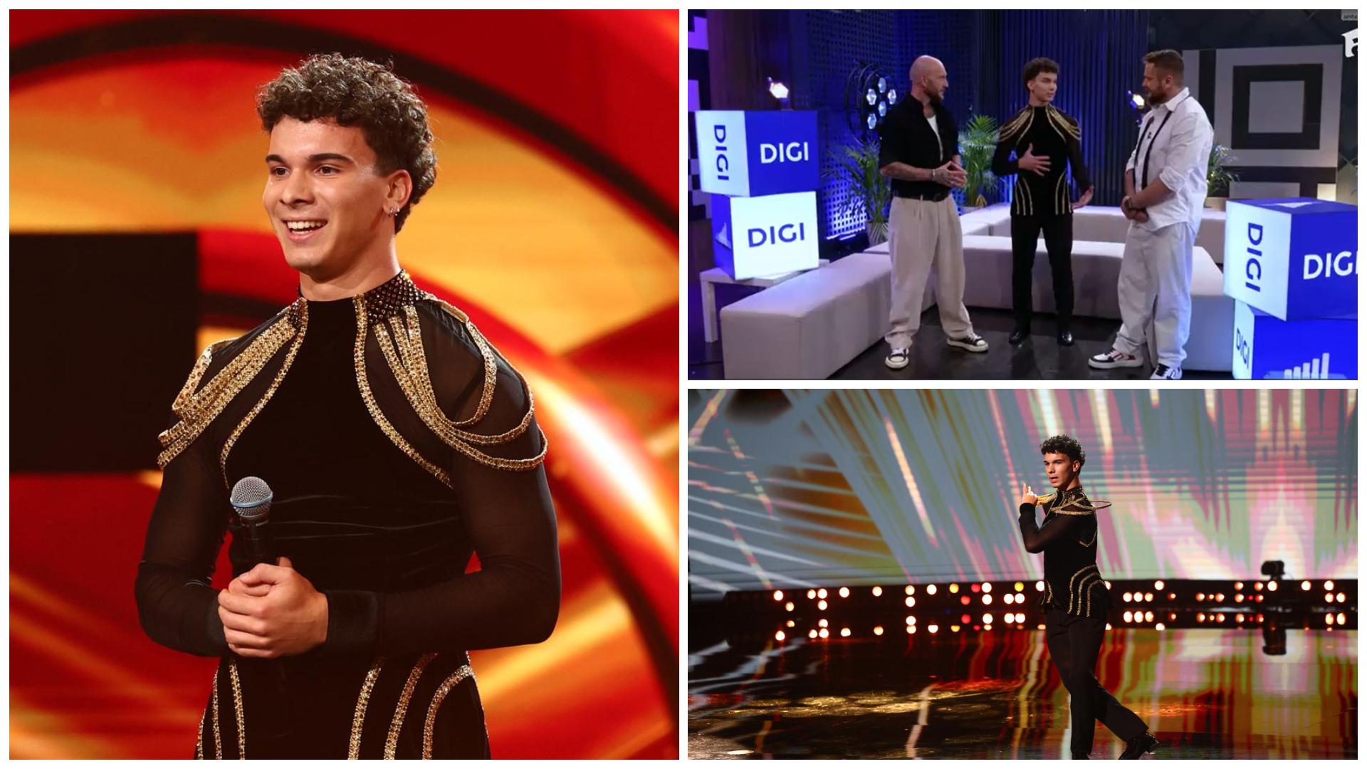 Radu Manole de la The Ticket, moment unic de dans pe scenă. Ce l-a ajutat să aibă atâta energie în fața juriului