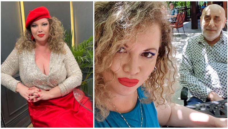 Colaj cu Oana Lis &icirc;n două ipostaze diferite