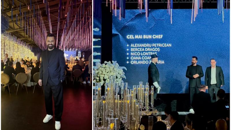 colaj foto cu orlando zaharia si el pe scena unui eveniment