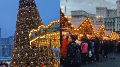 Când se aprind luminițele de sărbători în București. Ce evenimente vor avea loc la aprinderea iluminatului festiv în Capitală