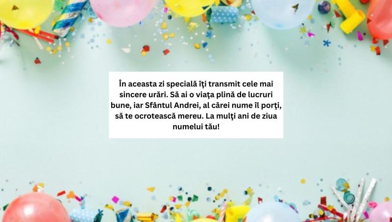 Mesaje, urări și felicitări de Sfântul Andrei 2025. Cele mai frumoase urări pentru cei care își serbează ziua numelui
