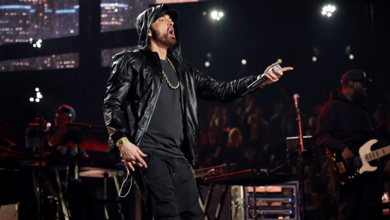 Nepotul lui Eminem, surprins la concertul artistului. Ce fotografie emoționantă a postat Hailie Jade cu micuțul