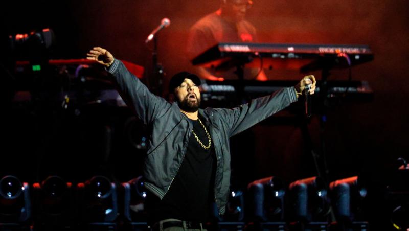 Nepotul lui Eminem, surprins la concertul artistului. Ce fotografie emoționantă a postat Hailie Jade cu micuțul