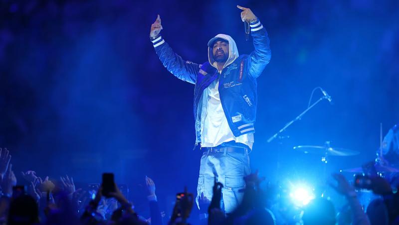 Nepotul lui Eminem, surprins la concertul artistului. Ce fotografie emoționantă a postat Hailie Jade cu micuțul