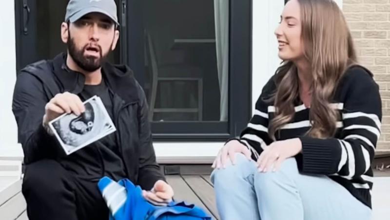 Nepotul lui Eminem, surprins la concertul artistului. Ce fotografie emoționantă a postat Hailie Jade cu micuțul