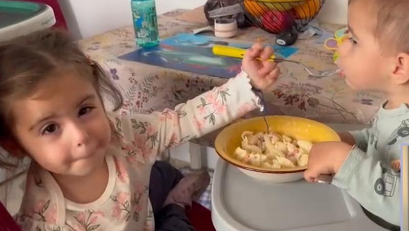 Giovana și Sese, apariție spectaculoasă la TV. Câștigătorii sezonului 5 Mireasa au fost însoțiți de cei doi copii