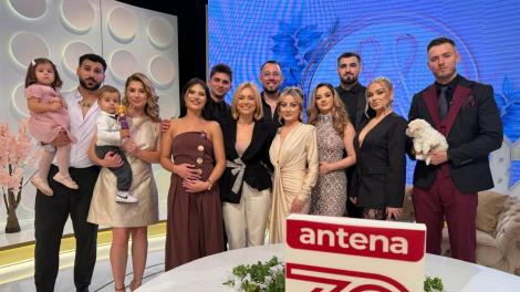 Cinci cupluri câștigătoare de la Mireasa s-au întâlnit pentru a sărbători ziua Antenei. De ce au lipsit Ela și Petrică