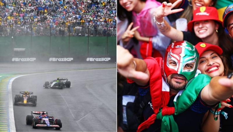 colaj monoposturi de formula 1 în brazilie, fani în tribune în brazilia 2024