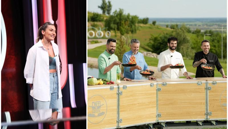 colaj foto cu stefan mercori si cei patru jurati de la chefi la cutite